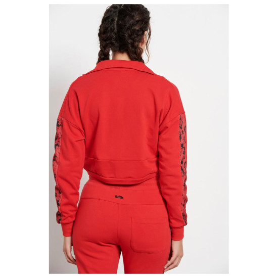 Bodytalk Γυναικεία ζακέτα Cropped Turtleneck Zip Sweater